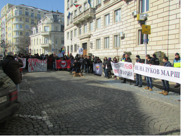 Figure 7: Anti-Lukov March Protest in Sofia Bulgaria, February 2015.